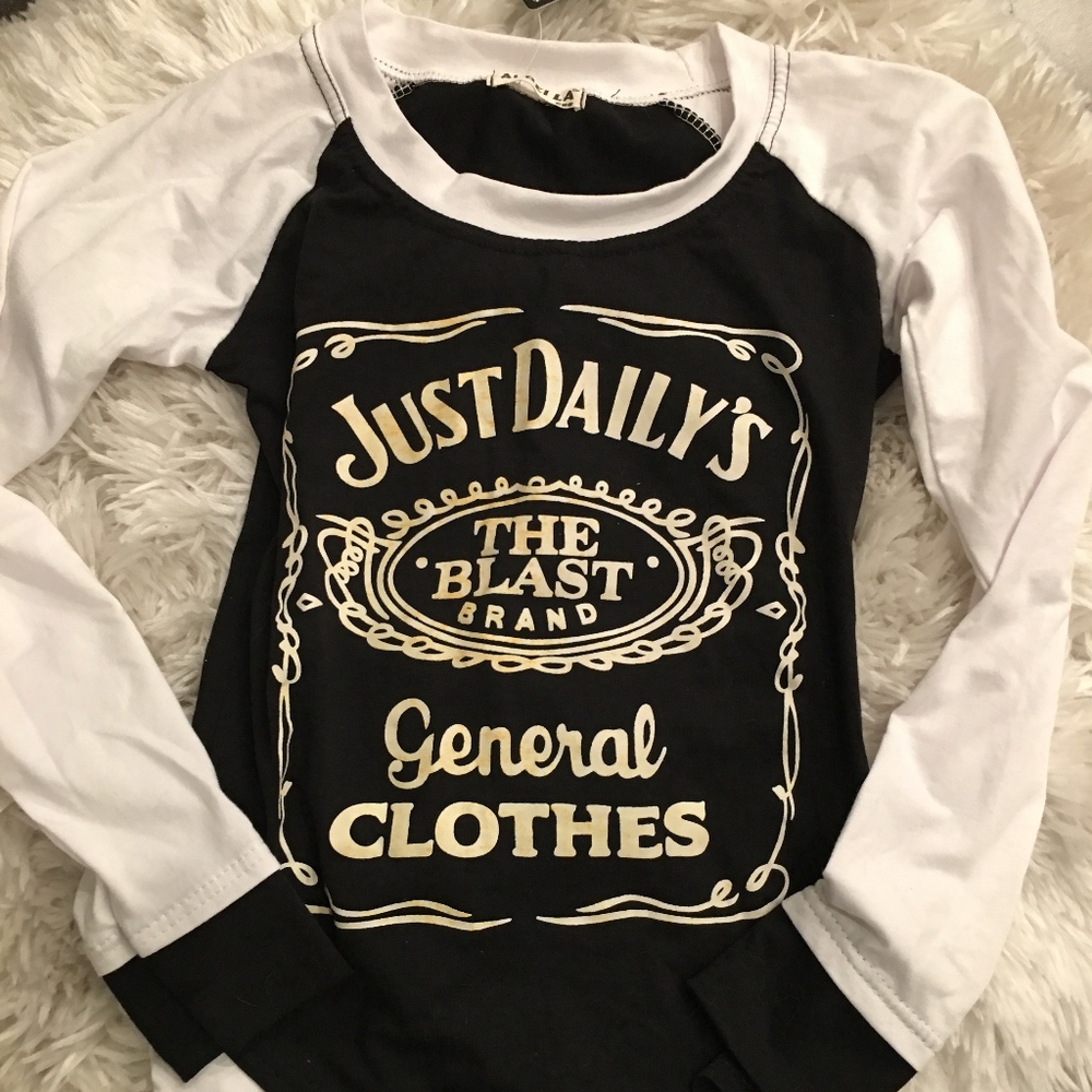 JUST DAILY'S BASEBALL TEE NWT